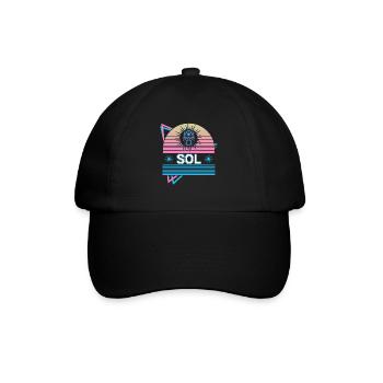 Sol Gott Sonne Antike römische Mythologie Retro - Baseballkappe - Schwarz/Schwarz - Vorne