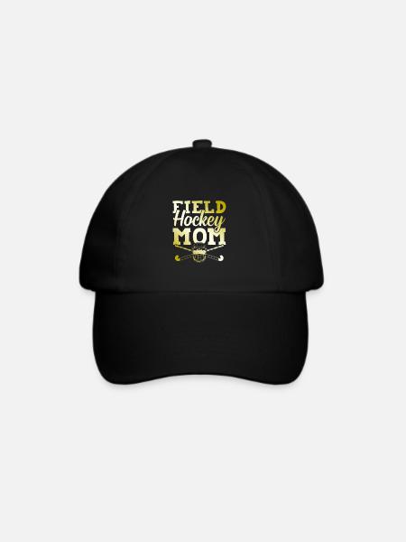 feldhockey mama - Baseballkappe - Schwarz/Schwarz