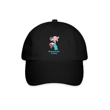 Mom Mutter Mutter - Baseballkappe - Schwarz/Schwarz - Vorne