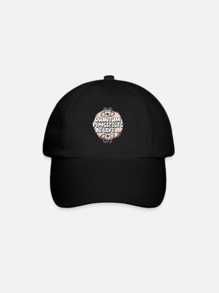 Physik Phyiker Lustig Quantenphysik - Baseballkappe - Schwarz/Schwarz