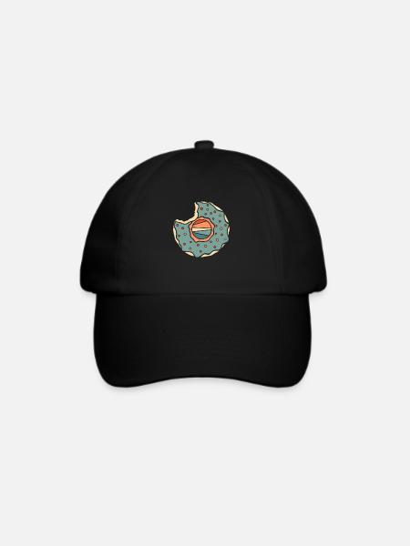 Donut - Baseballkappe - Schwarz/Schwarz