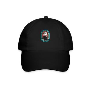 Bowling Bowlen Bowler - Baseballkappe - Schwarz/Schwarz - Vorne