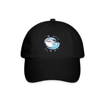 Sacabambaspis Fisch Meme Wasser - Baseballkappe - Schwarz/Schwarz - Vorne
