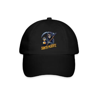 Santisima Muerte Dia De Los Muertos Mexikanisch - Baseballkappe - Schwarz/Schwarz - Vorne
