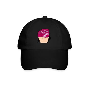 Die Art und Weise, wie wir uns kleiden, bedeutet nicht ja - Baseballkappe - Schwarz/Schwarz - Vorne