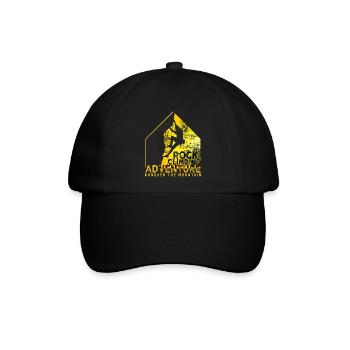 Klettern Escalade Sportklettern - Baseballkappe - Schwarz/Schwarz - Vorne