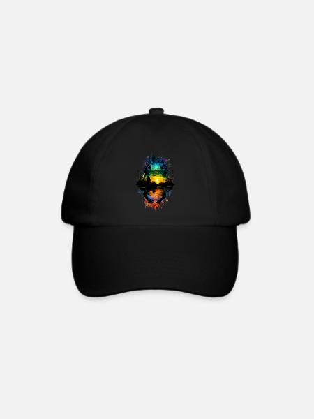 Axolotl - Baseballkappe - Schwarz/Schwarz