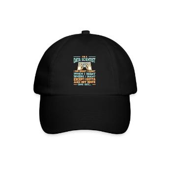 Data Science Data Analyst - Baseballkappe - Schwarz/Schwarz - Vorne