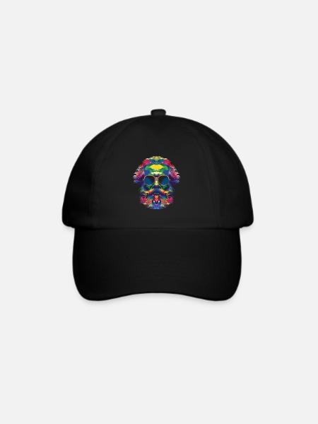 Karl Marx Kommunismus Kommunistische Sonnenbrille - Baseballkappe - Schwarz/Schwarz