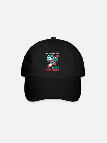 Raumfahrtingenieur - Baseballkappe - Schwarz/Schwarz
