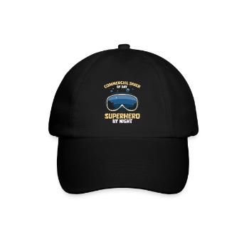 Berufstaucher - Baseballkappe - Schwarz/Schwarz - Vorne