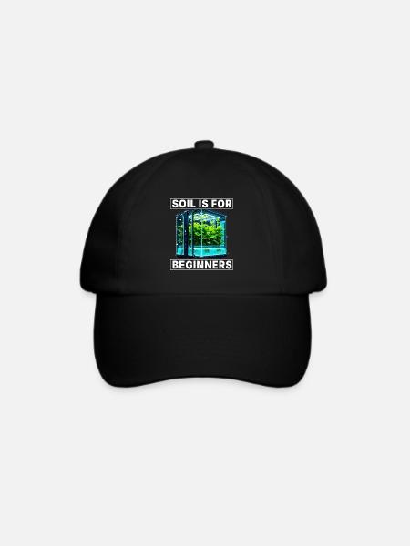 Erde ist für Anfänger - Baseballkappe - Schwarz/Schwarz