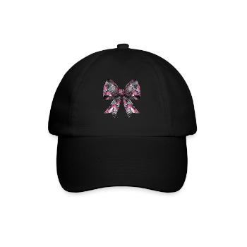 Coquette Bogen Werwolf Wolf Muster Halloween - Baseballkappe - Schwarz/Schwarz - Vorne