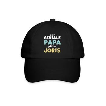 Dieser Geniale Papa Gehört Zu Joris - Baseballkappe - Schwarz/Schwarz - Vorne