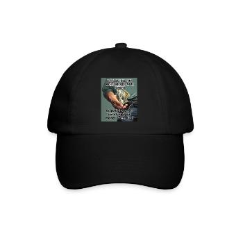 Der Staat muss mir nicht unter die Arme greifen - Baseballkappe - Schwarz/Schwarz - Vorne