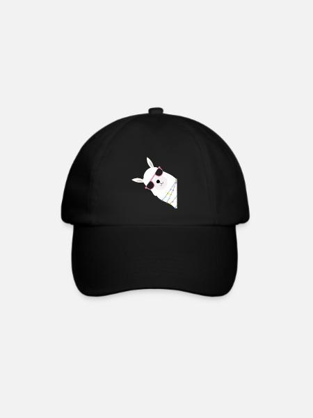 Christmas Alpaca - Baseballkappe - Schwarz/Schwarz