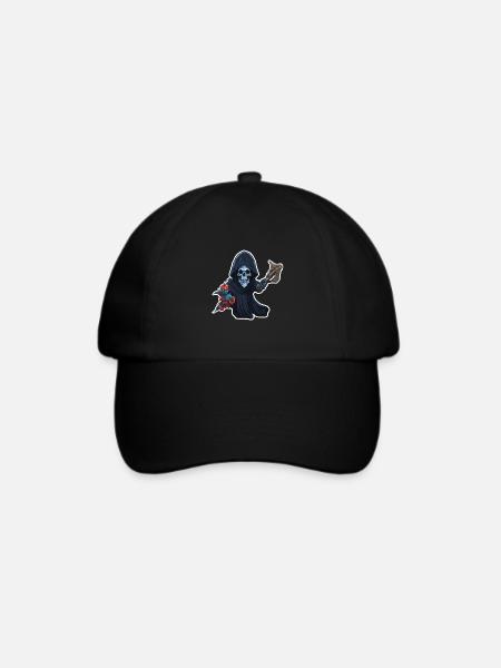 Skelett - Baseballkappe - Schwarz/Schwarz