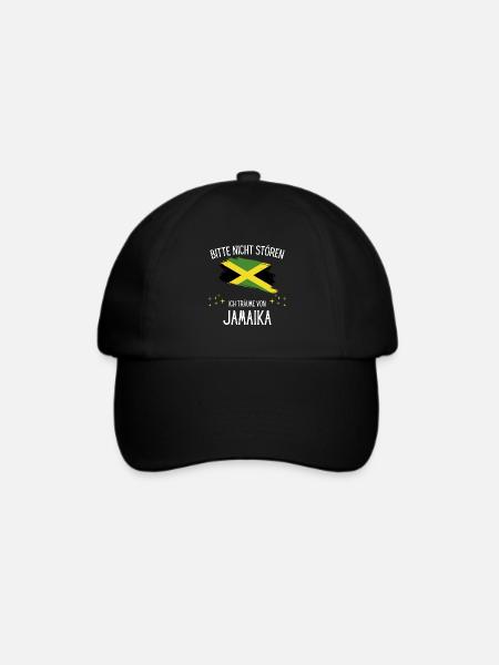 Bitte Nicht Stören Ich Träume Von Jamaika - Baseballkappe - Schwarz/Schwarz