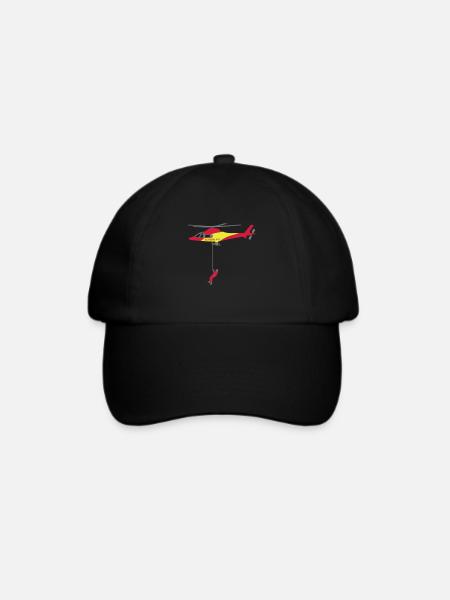 Taubergung Schenk Hubschrauber - Baseballkappe - Schwarz/Schwarz