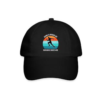 Joggen - Baseballkappe - Schwarz/Schwarz - Vorne