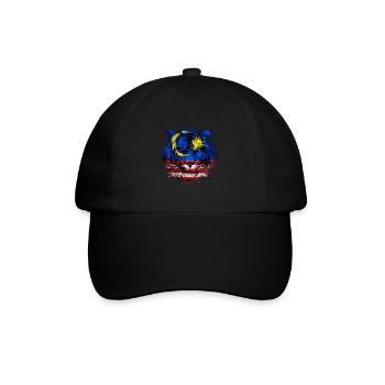 Malaysia - Baseballkappe - Schwarz/Schwarz - Vorne