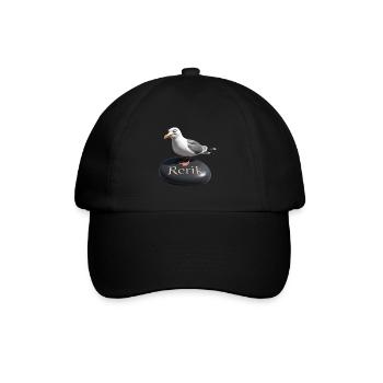 Rerik Ostseebad - Rerik Möwe - Baseballkappe - Schwarz/Schwarz - Vorne