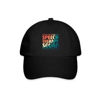 Logopädie Logopäde Logopädin - Baseballkappe - Schwarz/Schwarz - Vorne