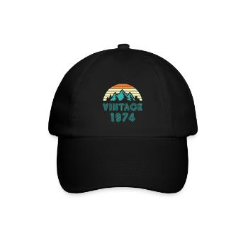 1974 - Baseballkappe - Schwarz/Schwarz - Vorne