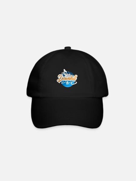 Downhill - Baseballkappe - Schwarz/Schwarz
