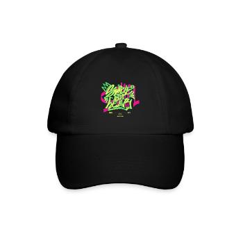 Streetwear Urban Graffiti - Baseballkappe - Schwarz/Schwarz - Vorne