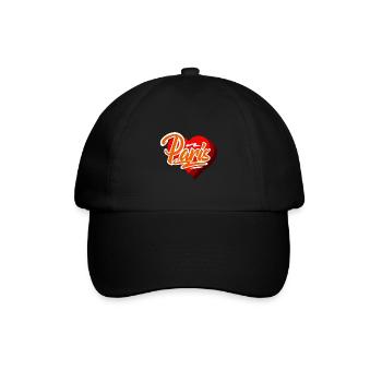 Paris - Baseballkappe - Schwarz/Schwarz - Vorne