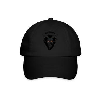 Merry Krampus - Baseballkappe - Schwarz/Schwarz - Vorne