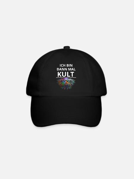 Ich bin dann mal Kult T-Shirt von Klaas H. Umlauf - Baseballkappe - Schwarz/Schwarz