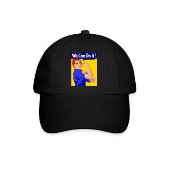 we can do it - Baseballkappe - Schwarz/Schwarz - Vorne