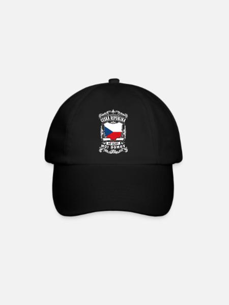 Česká republika - Czech republic - Tschechien - Baseballkappe - Schwarz/Schwarz