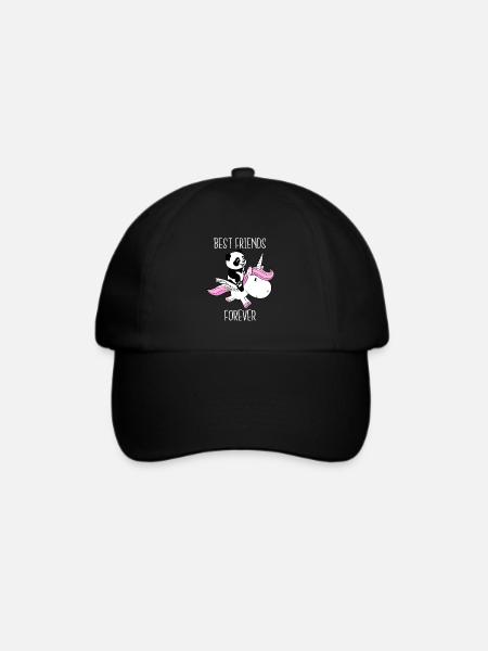 Beste Freunde für immer - Baseballkappe - Schwarz/Schwarz