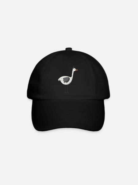 Vogel - Baseballkappe - Schwarz/Schwarz