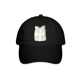 Geschenk - Baseballkappe - Schwarz/Schwarz - Vorne