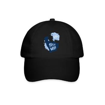 Vaperguy mit wildem Lifestyle - Baseballkappe - Schwarz/Schwarz - Vorne