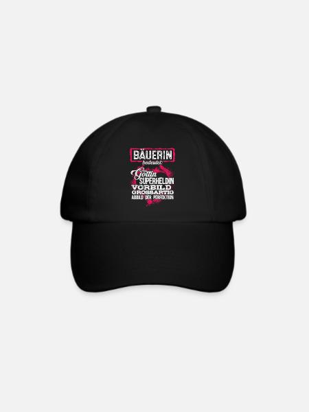 BÄUERIN - duden - Baseballkappe - Schwarz/Schwarz