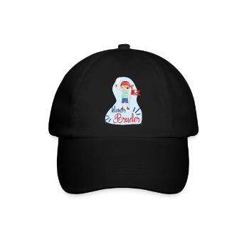 kleiner Bruder Pirat - Baseballkappe - Schwarz/Schwarz - Vorne