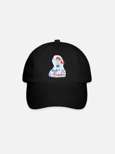 kleiner Bruder Pirat - Baseballkappe - Schwarz/Schwarz