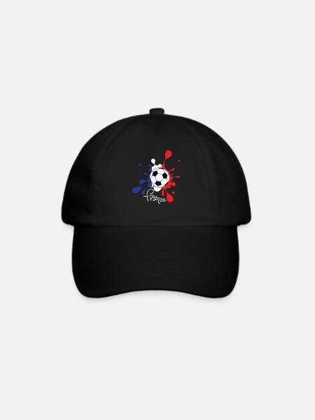 Fußball - France WM WM WM - Baseballkappe - Schwarz/Schwarz