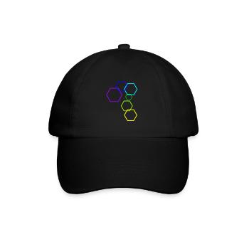 Das Konstrukt [Hexagon] - Baseballkappe - Schwarz/Schwarz - Vorne
