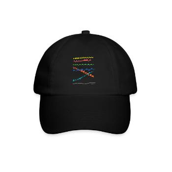 Line color - Baseballkappe - Schwarz/Schwarz - Vorne
