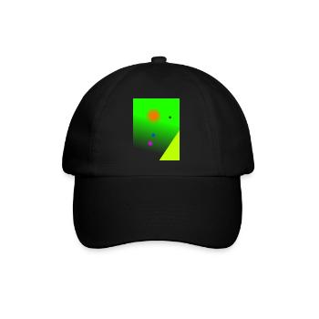 Abstrakt - Baseballkappe - Schwarz/Schwarz - Vorne