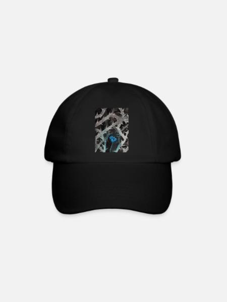 Kostbares Blau - Baseballkappe - Schwarz/Schwarz