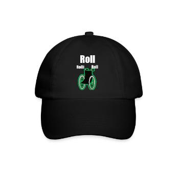 Rollstuhl - Baseballkappe - Schwarz/Schwarz - Vorne