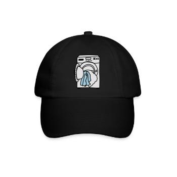 Waschmaschine - Baseballkappe - Schwarz/Schwarz - Vorne