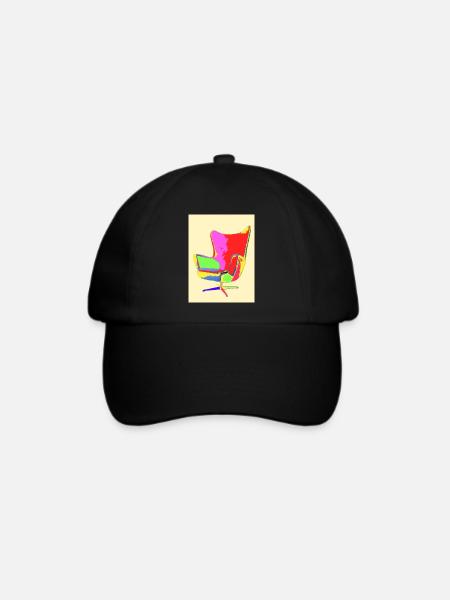 Pop Art - Baseballkappe - Schwarz/Schwarz